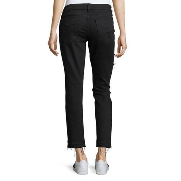 Derek Lam 10 Crosby Denim Mila Patchwork Girlfriend Jeans - Picture 3 of 16